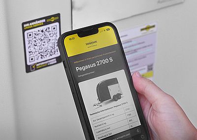 Humbaur QR-Code mit allen Pferdeanhänger-Informationen
